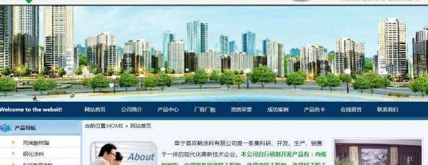 阜宁县*鹤涂料网站建设可视化建站作品欣赏